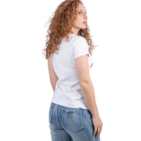 T-shirt con fiori stampati.