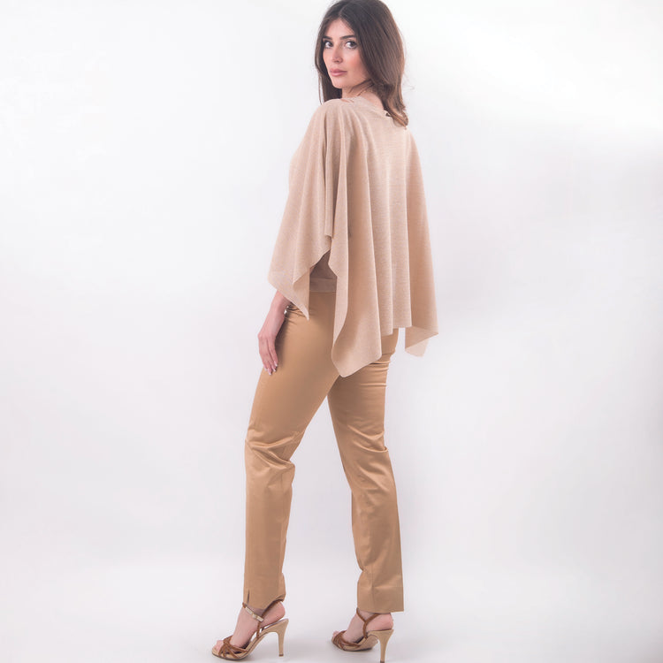 Pantalone elasticizzato oro