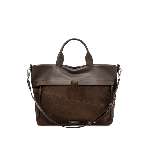 Borsa pelle marrone