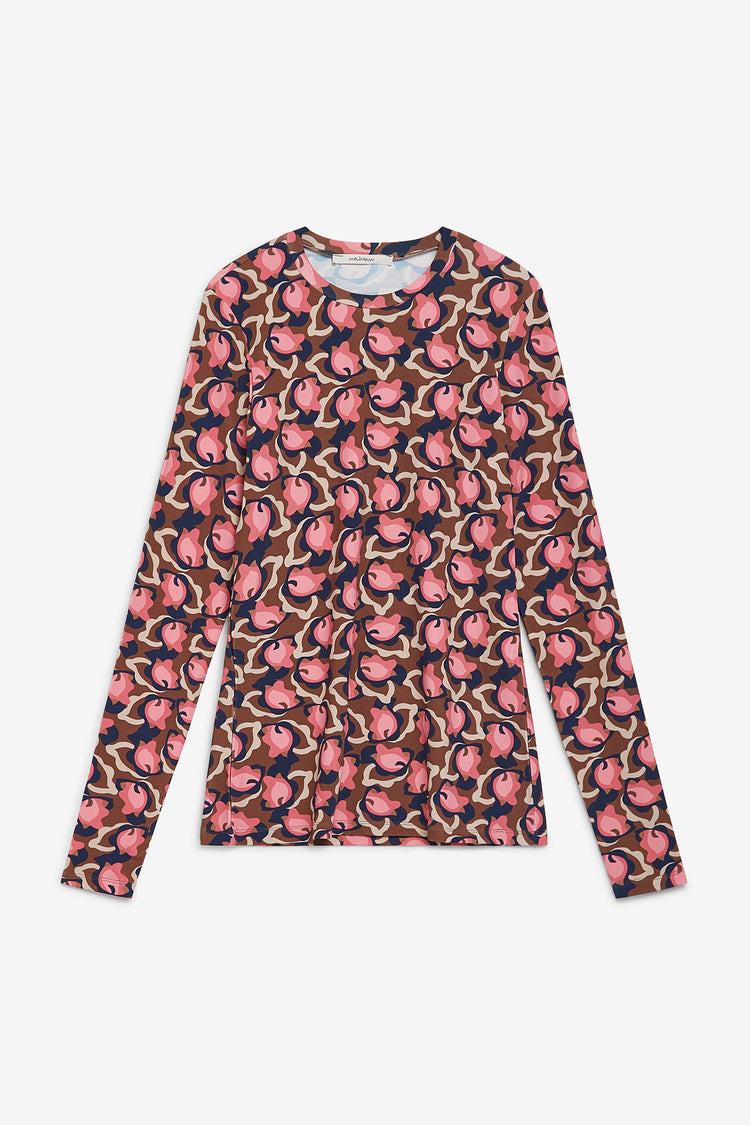 T-shirt stampata rosa