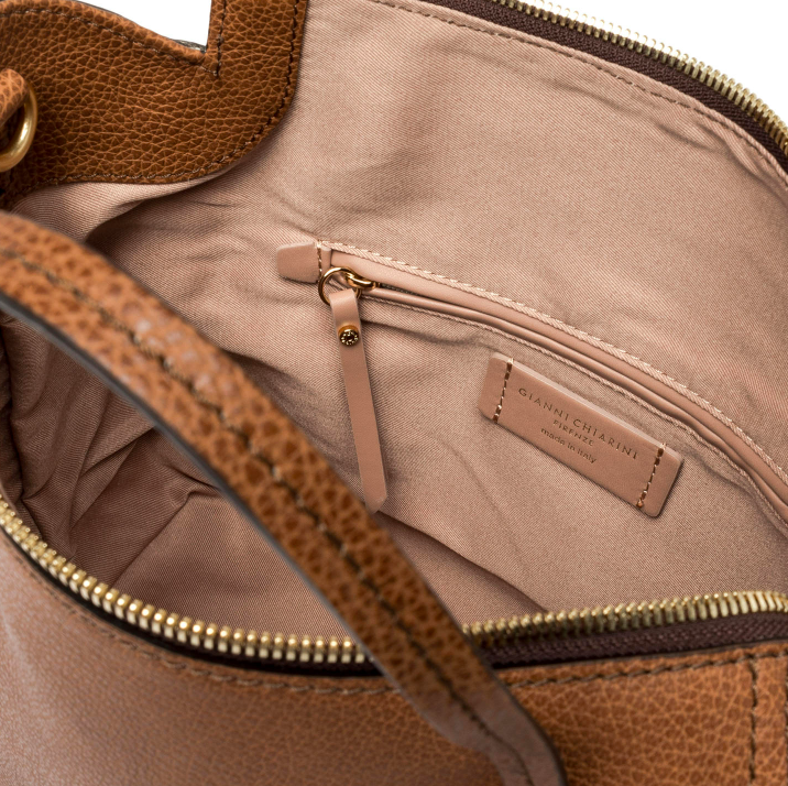 Borsa in pelle marrone