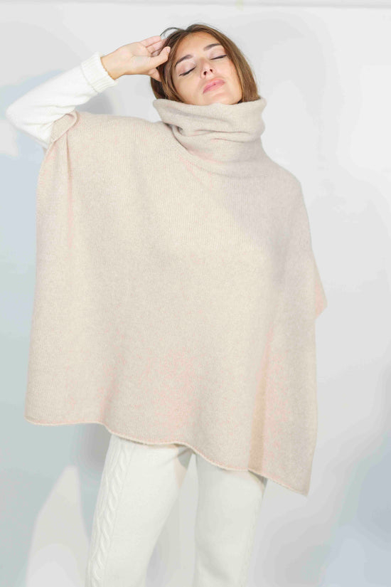 Rocco Ragni Poncho in lana merinos