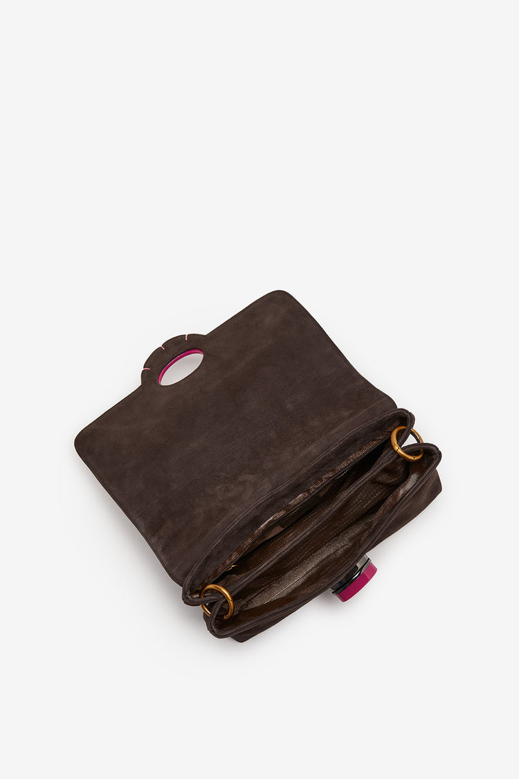Tracolla piccola marrone