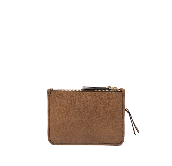 Borsetta tracolla in pelle marrone