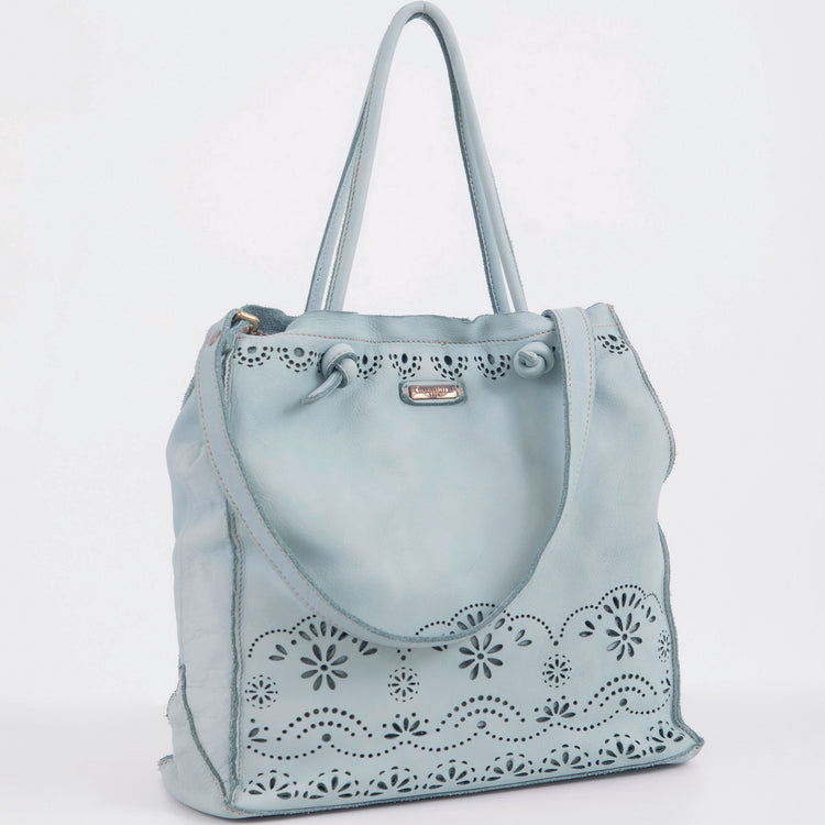 Shopping trapuntata laser sangallo verde