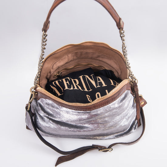 Pochettes paillettes marrone