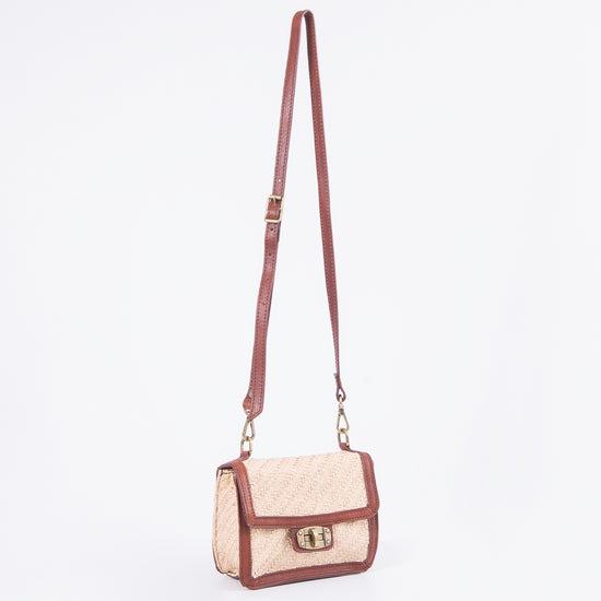 Tracollina in paglia beige