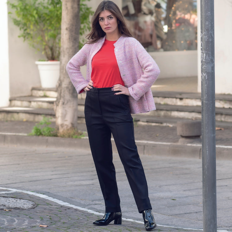 Pantalone tessuto tecnico nero