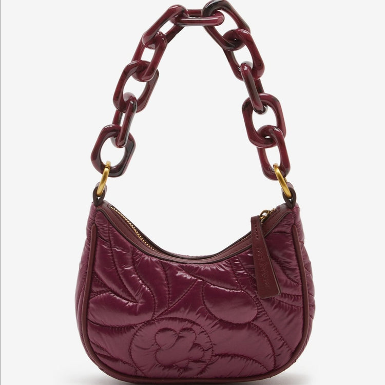 Pochette in nylon bordeaux