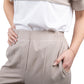 Pantalone beige gamba morbida.