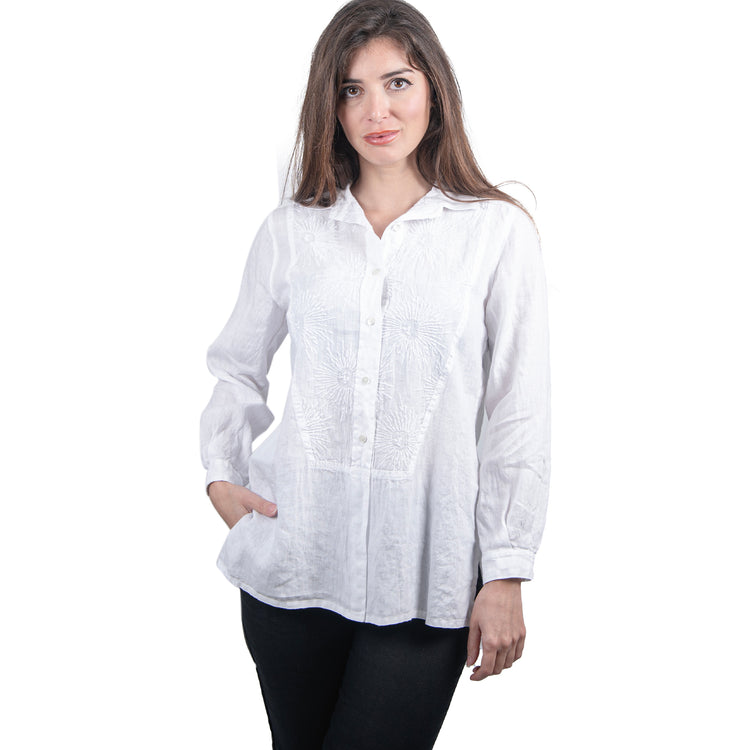 Camicie ricamate Rosso 35 il mughetto boutique - Main Image