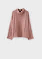 Rosso35 maglia a collo alto misto alpaca