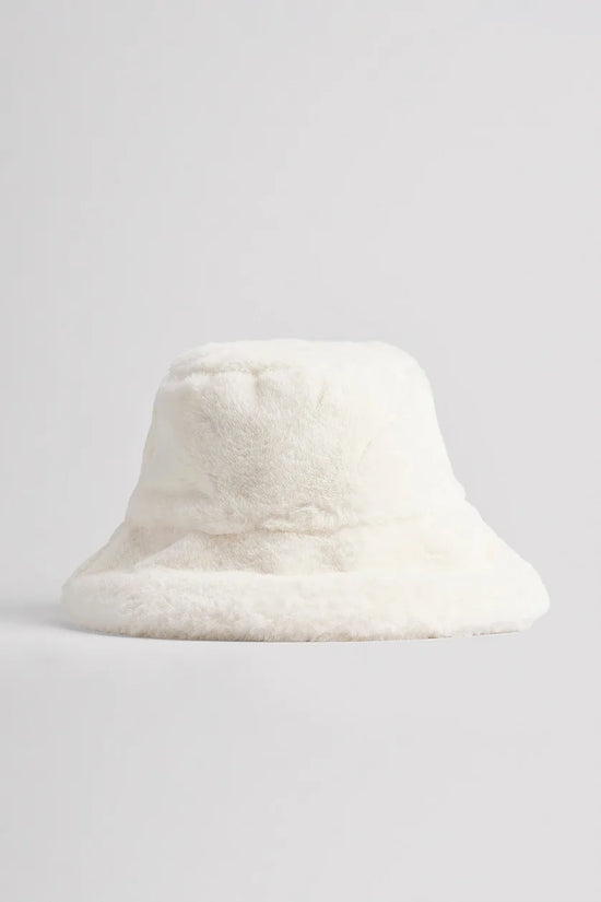 cappello in pelliccia bianco