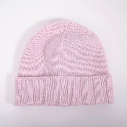 Cappello cashmere rosa