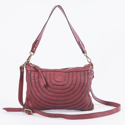 Borsa in pelle rosso