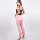 Pantalone elasticizzato rosa